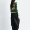 Long-Sleeve Ribbed Top