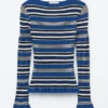 Long-Sleeve Ribbed Top