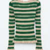 Long-Sleeve Ribbed Top
