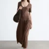 Longline Jersey Maxi Dress