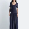 Longline Jersey Maxi Dress
