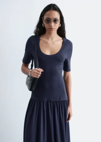 Longline Jersey Maxi Dress