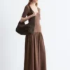 Longline Jersey Maxi Dress