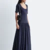 Longline Jersey Maxi Dress