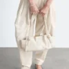Low-profile Leather Shoulder Bag