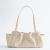 Low-profile Leather Shoulder Bag