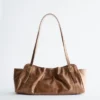 Low-profile Leather Shoulder Bag