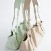 Low-profile Leather Shoulder Bag