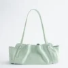 Low-profile Leather Shoulder Bag