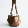 Low-profile Leather Shoulder Bag