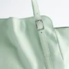 Low-profile Leather Shoulder Bag