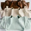 Low-profile Leather Shoulder Bag