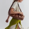 Low-profile Leather Shoulder Bag
