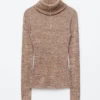 Melange Knit Half-Zip Top