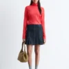 Merino Wool Polo Neck Top