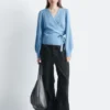 Merino Wool Wrap Cardigan