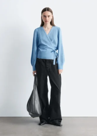 Merino Wool Wrap Cardigan