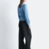 Merino Wool Wrap Cardigan