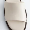 Metal-Detail Leather Slides
