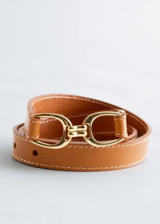 Mid-Waist Leather Belt
