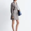 Mini Silk Wrap Dress