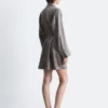 Mini Silk Wrap Dress