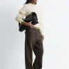 Mohair-Blend Balloon-Sleeve Jumper