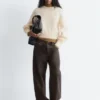 Mohair-Blend Balloon-Sleeve Jumper