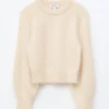 Mohair-Blend Balloon-Sleeve Jumper