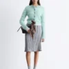 Mohair-Blend Brushed Cardigan