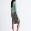 Mohair-Blend Brushed Cardigan