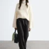 Mohair-Blend Cable-Knit Jumper