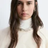 Mohair-Blend Cable-Knit Jumper