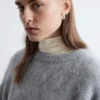 Mohair-Blend Cable-Knit Jumper