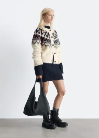Mohair-Blend Cardigan