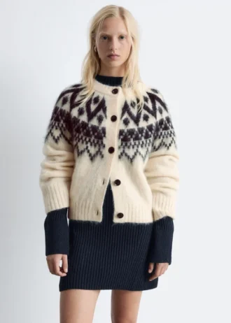 Mohair-Blend Cardigan