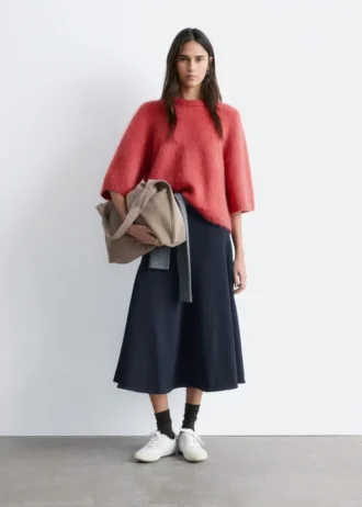 Mohair-Blend Knitted T-shirt