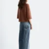 Mohair-Blend Knitted T-shirt