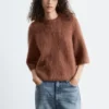 Mohair-Blend Knitted T-shirt