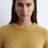 Mohair-Blend Knitted T-shirt