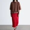 Mohair-Blend Knitted T-shirt