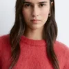 Mohair-Blend Knitted T-shirt