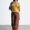 Mohair-Blend Knitted T-shirt