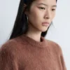 Mohair-Blend Knitted T-shirt