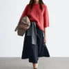 Mohair-Blend Knitted T-shirt
