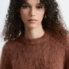 Mohair-Blend Knitted T-shirt
