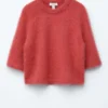 Mohair-Blend Knitted T-shirt