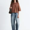 Mohair-Blend Knitted T-shirt