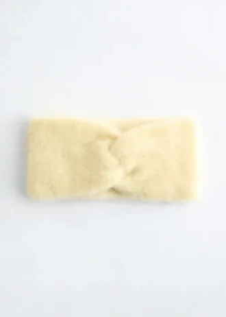 Mohair-Blend Twist-Front Headband