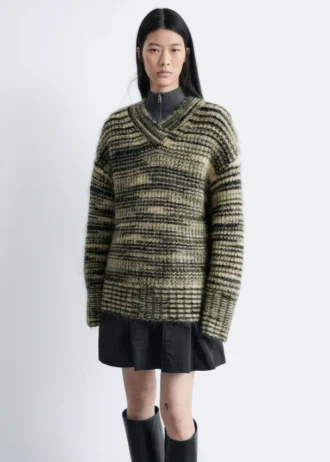 Mohair-Blend V-neck Jumper